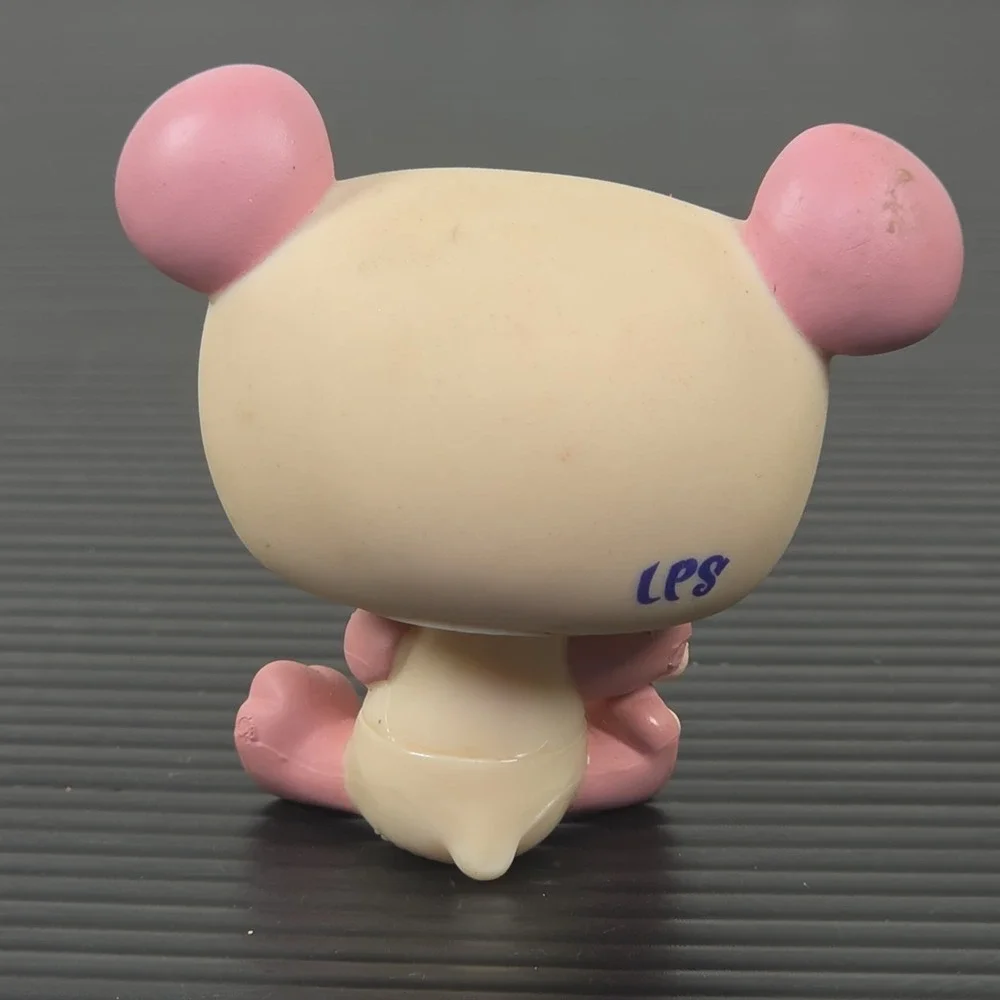 LPS Littlest Pet Shop #1328 Pink Panda Purple Eyes tongue out